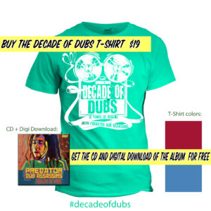 Decade of dubs tshirt mock up price banners